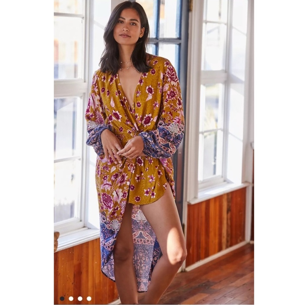 Anthropologie Long Sleeve Tunic Cover Up